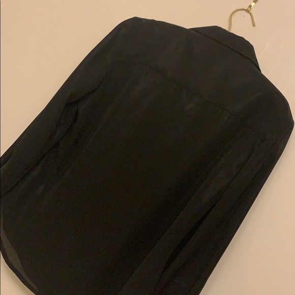 Vintage Chaiken & Capone Black Sheer Blouse - Picture 3 of 6